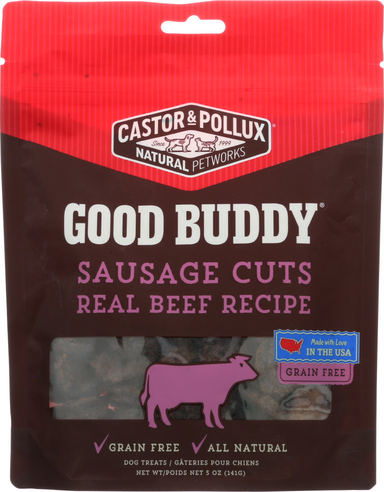 CASTOR & POLLUX: Good Buddy Sausage Cuts Dog Treats Real Beef Recipe 5 Oz - Vending Business Solutions