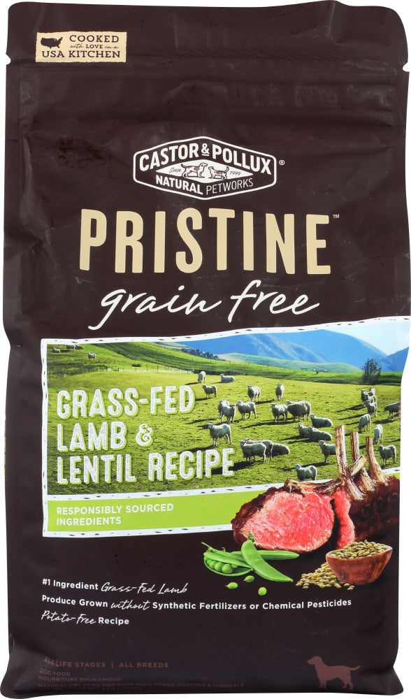 CASTOR & POLLUX: Pristine Grain Free Grass-Fed Lamb & Lentil Recipe 4 Lb - Vending Business Solutions