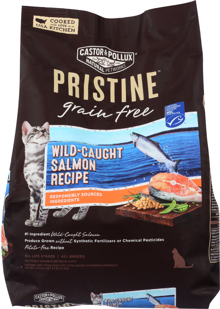 CASTOR & POLLUX: Pristine Grain Free Wild Caught Salmon Recipe 3 Lb - Vending Business Solutions