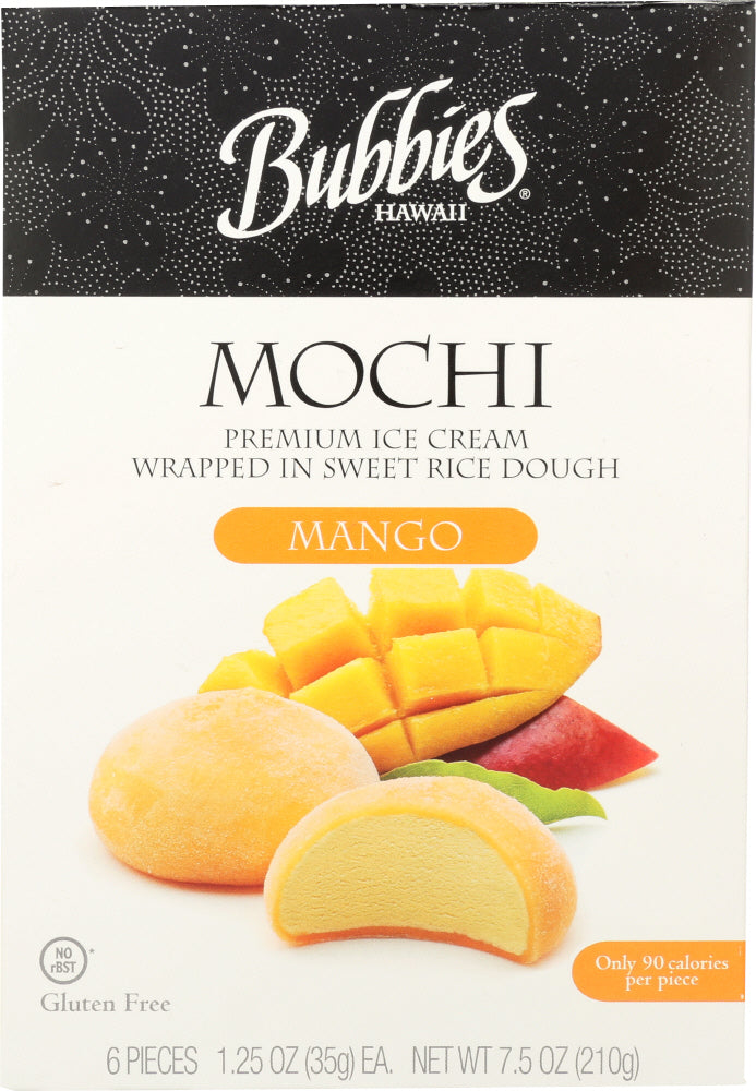 BUBBIES: ICE CREAM MOCHI MANGO (7.5000 OZ) - Vending Business Solutions