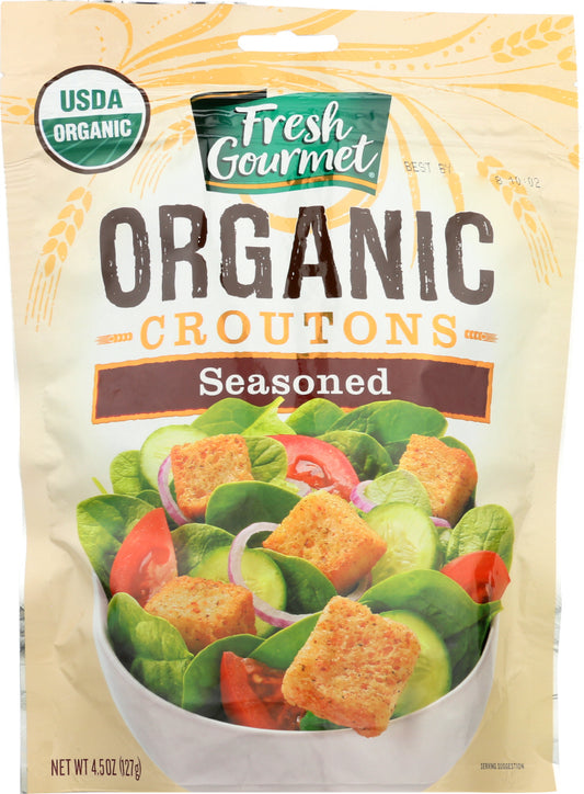FRESH GOURMET: Organic Seasoned Croutons, 4.5 Oz - Vending Business Solutions