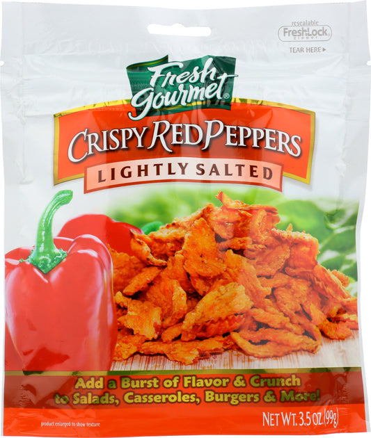 FRESH GOURMET: Crispy Red Peppers Lightly Salted 3.5 Oz - Vending Business Solutions