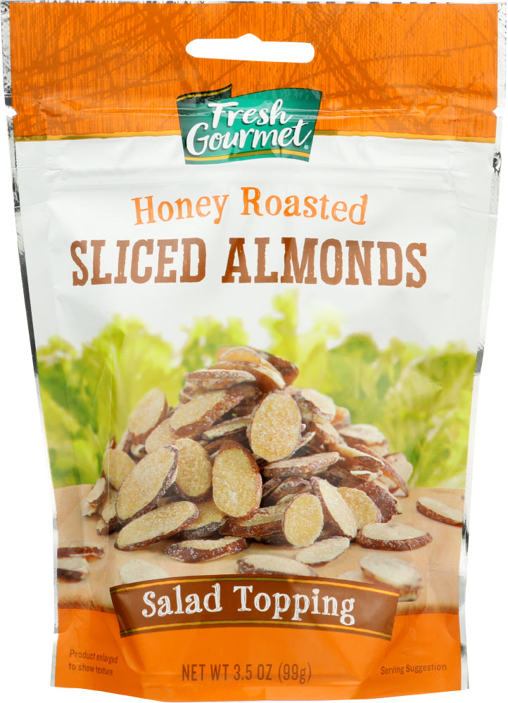 FRESHGOURMET: Sliced Almonds Honey Roasted, 3.5 oz - Vending Business Solutions