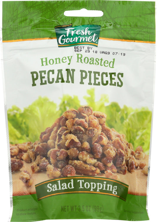 FRESH GOURMET: Pecan Pieces Honey Roasted, 3.5 Oz - Vending Business Solutions