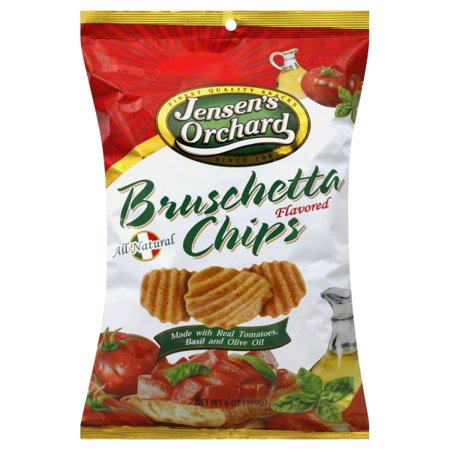 JENSEN ORCHARDS: Bruschetta Chips, 6 oz - Vending Business Solutions