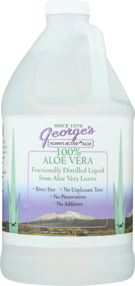 GEORGE'S: Aloe Vera Liquid, 64 oz - Vending Business Solutions