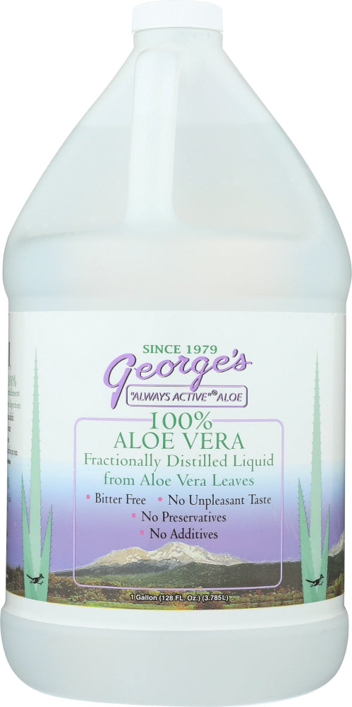 GEORGE'S: Aloe Vera Liquid, 128 oz - Vending Business Solutions