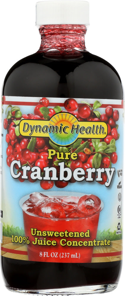 DYNAMIC HEALTH: Pure Cranberry Juice Concentrate, 8 fl oz - Vending Business Solutions