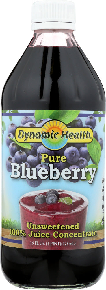 DYNAMIC HEALTH: Juice Blueberry Concentrate Pure, 16 fo - Vending Business Solutions