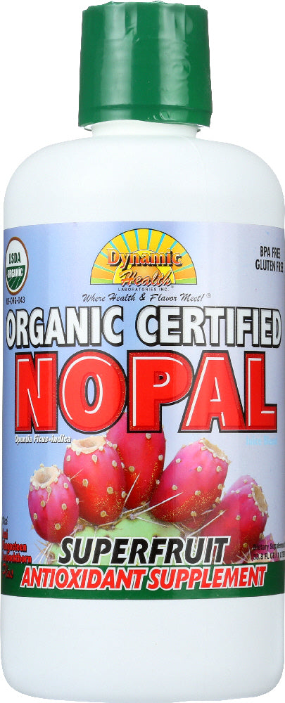 DYNAMIC HEALTH: Organic Certified Nopal Superfruit Juice Blend, 33.8 Oz - Vending Business Solutions