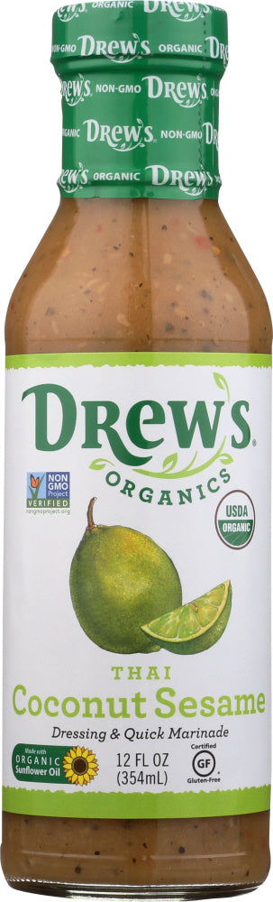 DREWS: Thai Coconut Sesame Organic Dressing, 12 oz - Vending Business Solutions