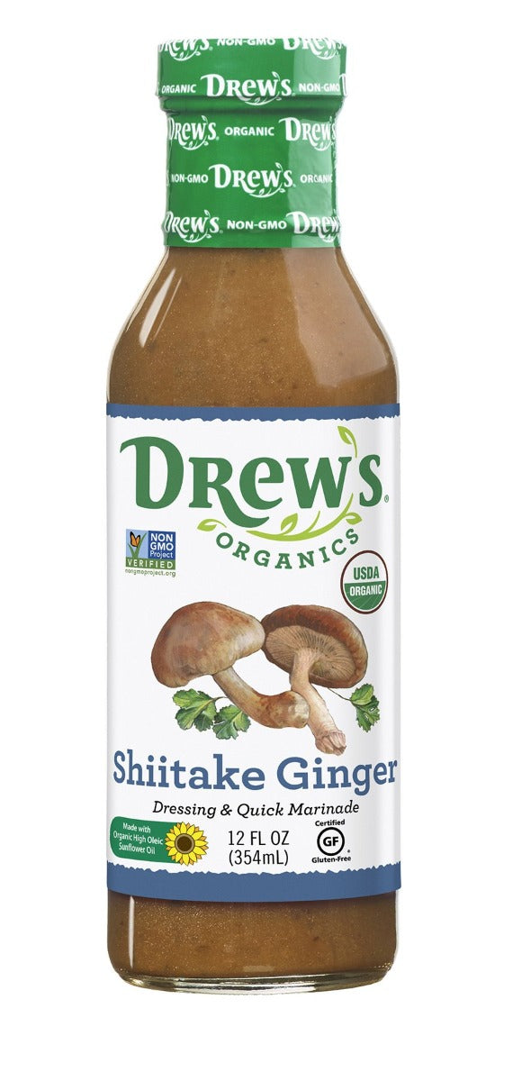 DREWS: Shiitake Ginger Organic Dressing, 12 oz - Vending Business Solutions