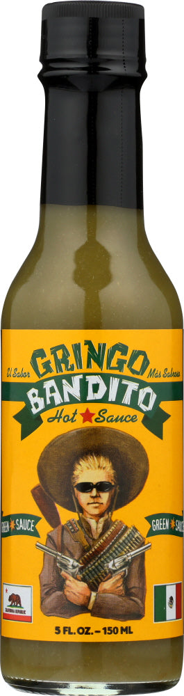 GRINGO BANDITO: Green Hot Sauce, 5 fl oz - Vending Business Solutions