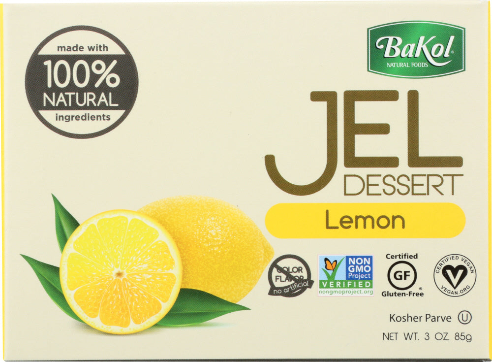 BAKOL: Jel Dessert Lemon All Natural, 3 oz - Vending Business Solutions