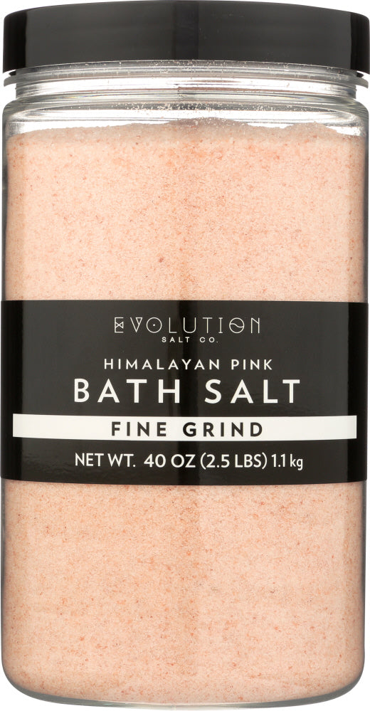 EVOLUTION SALT: Himalayan Pink Bath Salt Fine Grind, 40 oz - Vending Business Solutions