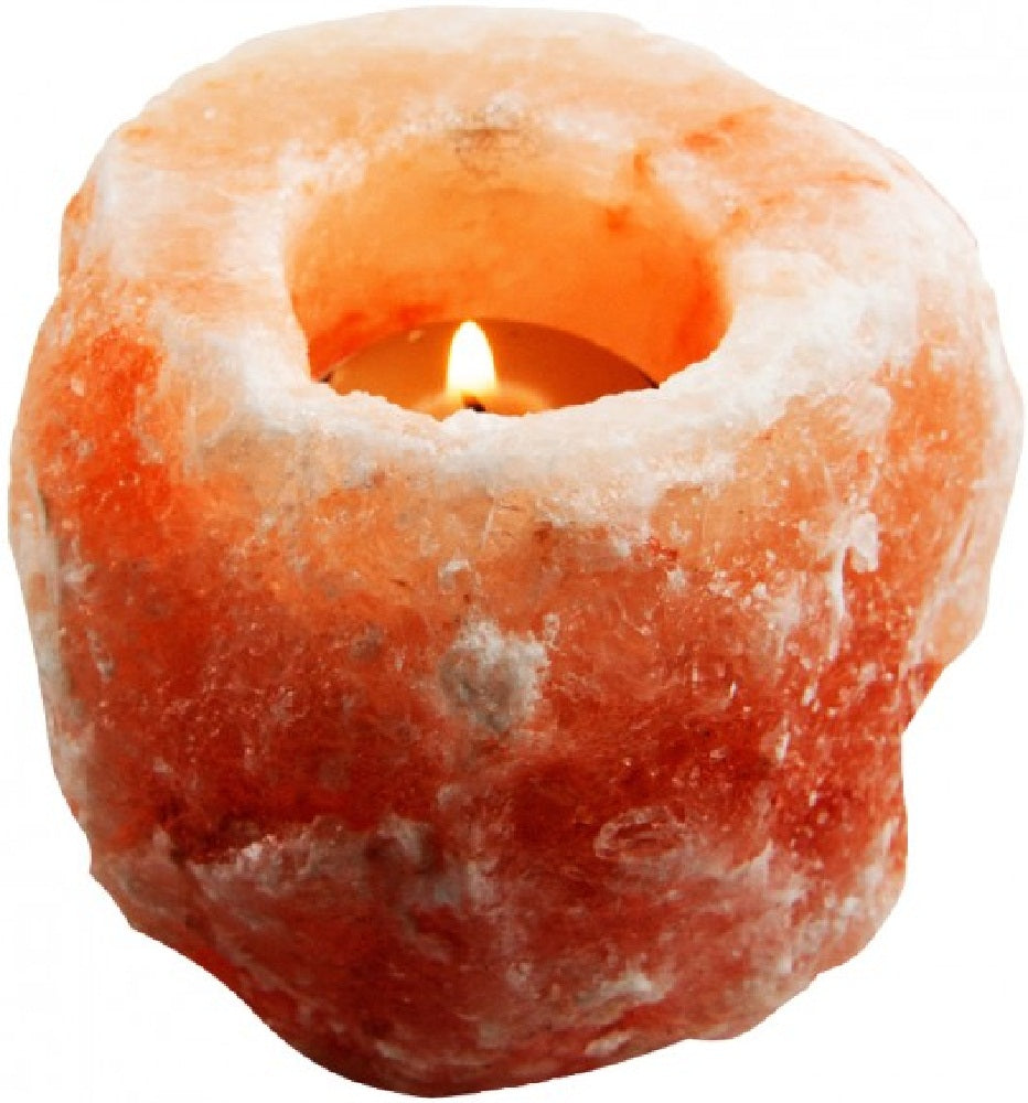 EVOLUTION SALT: Tealight Candle Holder Himalayan Crystal Salt, 1 ea - Vending Business Solutions