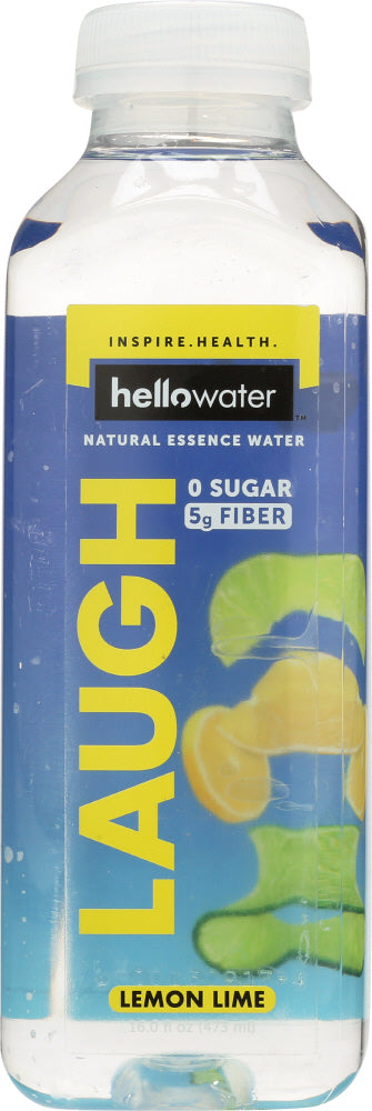 HELLOWATER: Laugh Lemon Lime Water, 16 oz - Vending Business Solutions