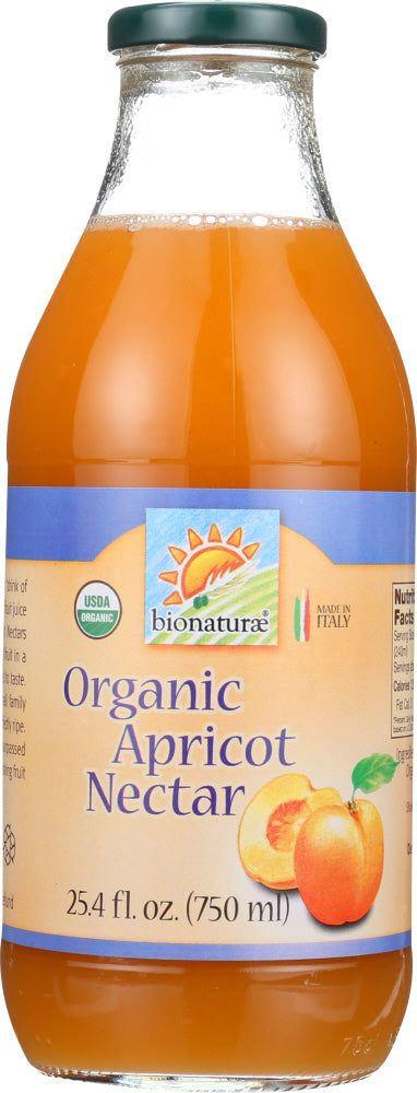 BIONATURAE: Organic Apricot Nectar, 25.4 oz - Vending Business Solutions