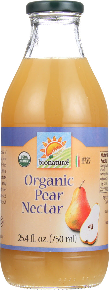BIONATURAE: Organic Pear Nectar, 25.4 oz - Vending Business Solutions