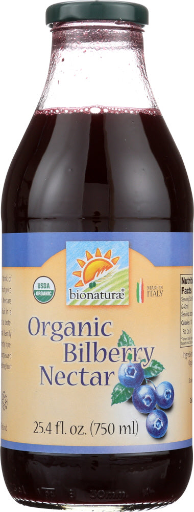 BIONATURAE: Organic Bilberry Fruit Nectar, 25.4 oz - Vending Business Solutions