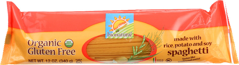 BIONATURAE: Organic Gluten Free Spaghetti Pasta, 12 oz - Vending Business Solutions