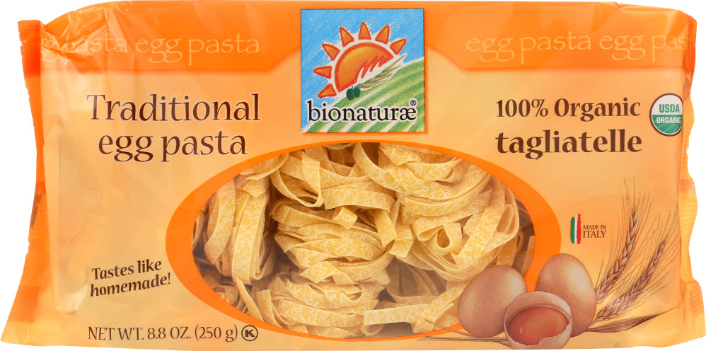 BIONATURAE: Organic Tagliatelle Egg Pasta, 8.8 oz - Vending Business Solutions