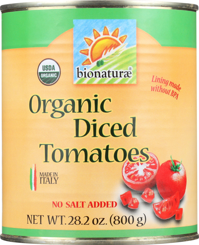 BIONATURAE: Organic Diced Tomatoes, 28.2 oz - Vending Business Solutions