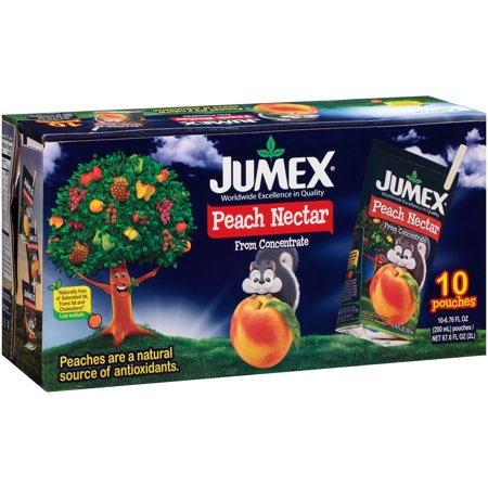 JUMEX: Juice Tetra Wedge Peach 10 Packs, 67.6 oz - Vending Business Solutions