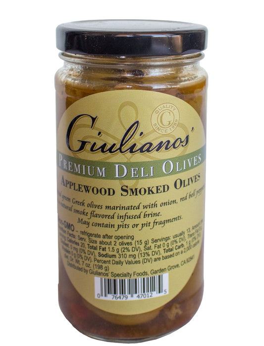 GIULIANO: Applewood Smoked Olives, 7 oz - Vending Business Solutions