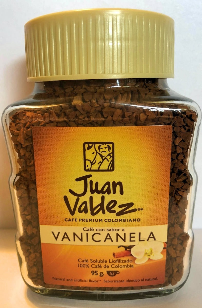 JUAN VALDEZ: Instant Coffee Vanilla Cinnamon, 3.4 oz - Vending Business Solutions