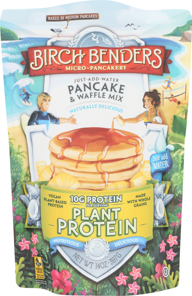 BIRCH BENDERS: Plant Protein Pancake & Waffle Mix, 14 oz - Vending Business Solutions