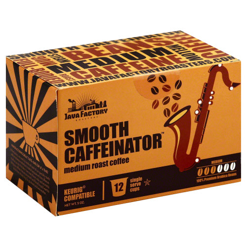 JAVA FACTORY: Coffee Medium Roast Smooth Caffeinator, 12 pc - Vending Business Solutions