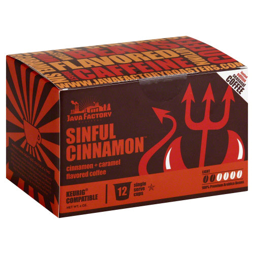 JAVA FACTORY: Coffee Sinful Cinnamon, 12 pc - Vending Business Solutions