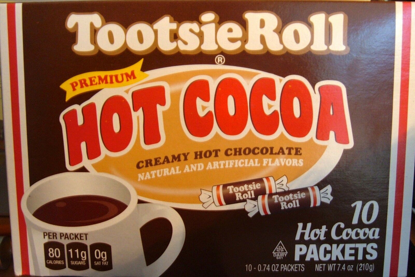 COCOA HOT TOOTSIE ROLL: Hot Cocoa Tootsie Roll Packets, 10 pc - Vending Business Solutions