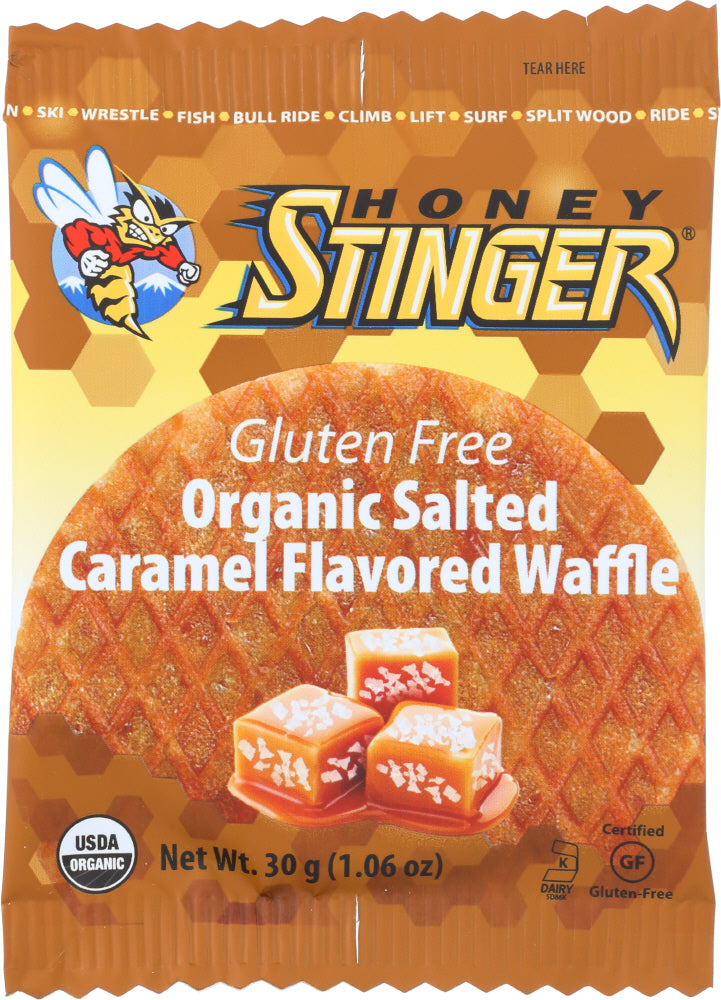 HONEY STINGER: Waffle Salted Caramel Gluten Free, 1 oz - Vending Business Solutions