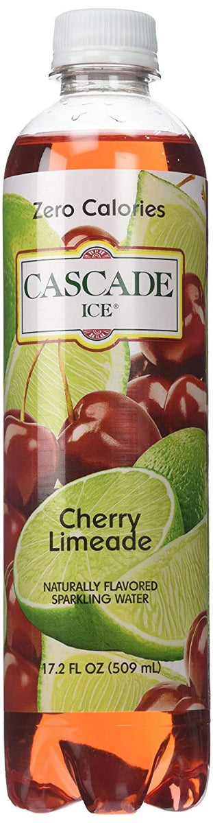 CASCADE ICE: Zero Calories Sparkling Water Cherry Limeade, 17.2 fl oz - Vending Business Solutions