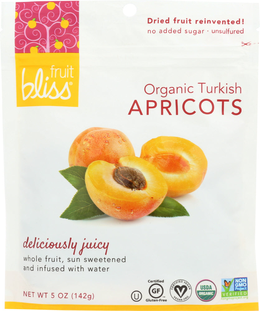 FRUIT BLISS: Organic Turkish Apricots, 5 oz - Vending Business Solutions