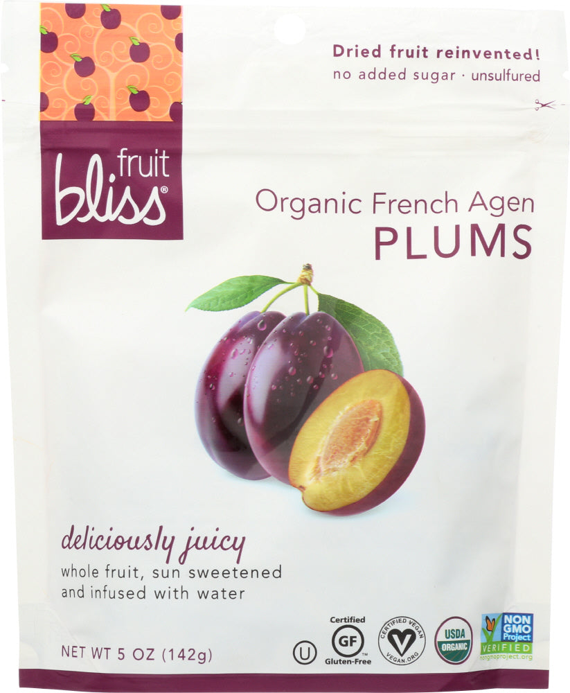 FRUIT BLISS: Organic French Agen Plums, 5 oz - Vending Business Solutions