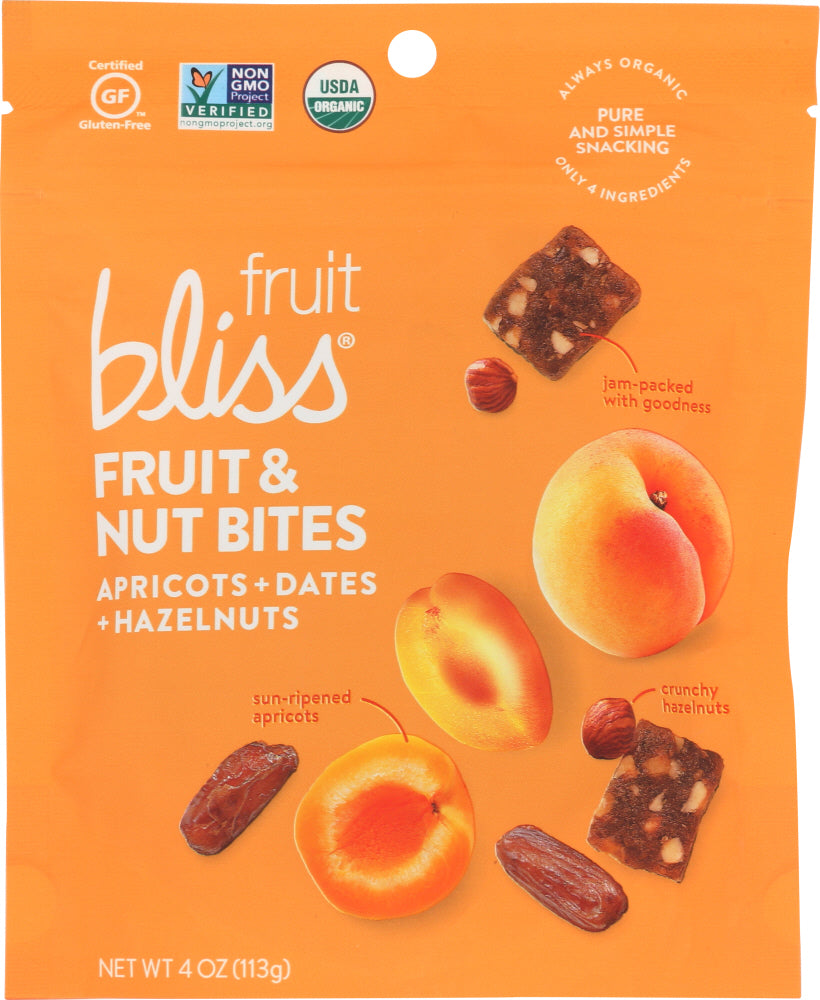 FRUIT BLISS: BITE APRICOT DATE HAZLENT (4.000 OZ) - Vending Business Solutions