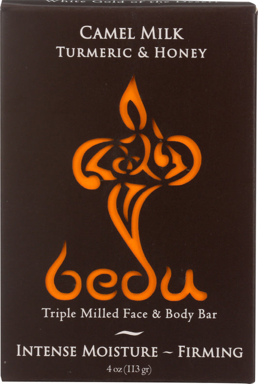 BEDU: Turmeric and Honey Camel Milk Soap Bar, 4 oz - Vending Business Solutions