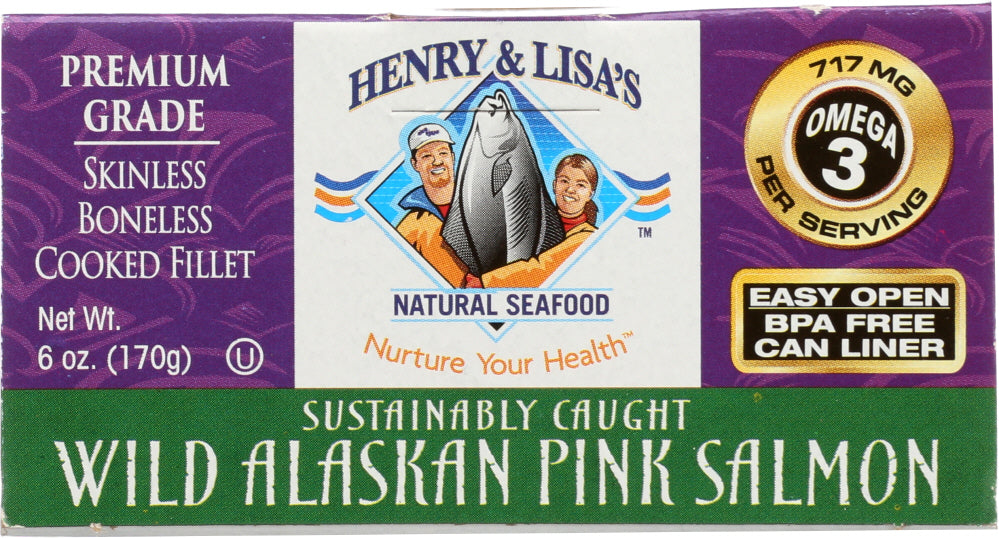 HENRY & LISA'S: Wild Alaskan Pink Salmon, 6 oz - Vending Business Solutions