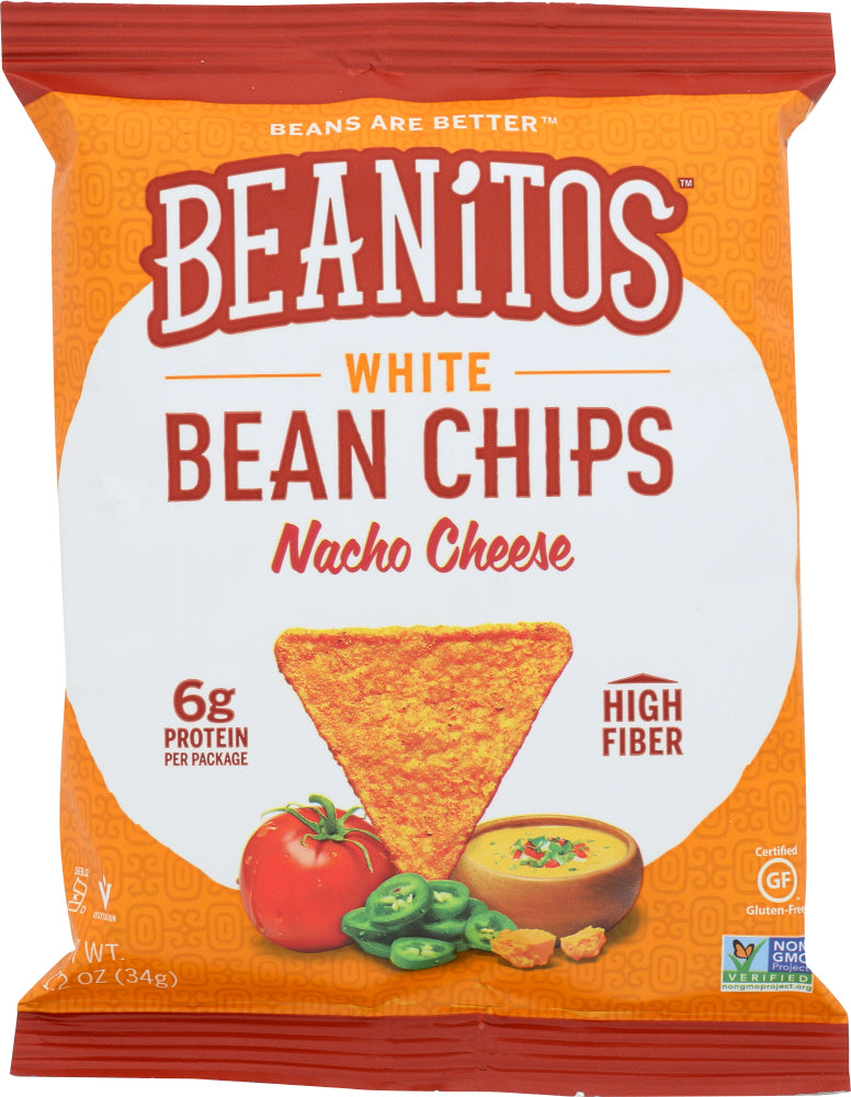 BEANITOS: Nacho Cheese White Bean Chips, 1.2 oz - Vending Business Solutions