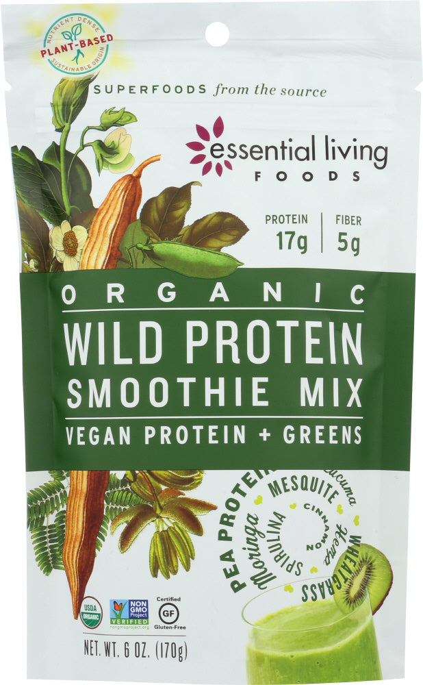 ESSENTIAL LIVING FOODS: Smoothie Mix Wild Protein Organic, 6 oz - Vending Business Solutions