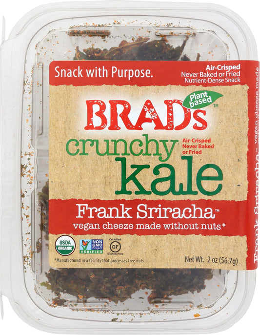 BRADS PLANT BASED: Crunchy Kale Sriracha, 2 oz - Vending Business Solutions