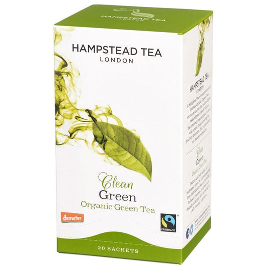 HAMPSTEAD TEA: Organic Fairtrade Clean Green Tea, 20 bg - Vending Business Solutions