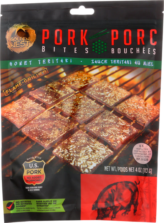 HEALTHEE: Pork Bites Honey Teriyaki, 4 oz - Vending Business Solutions