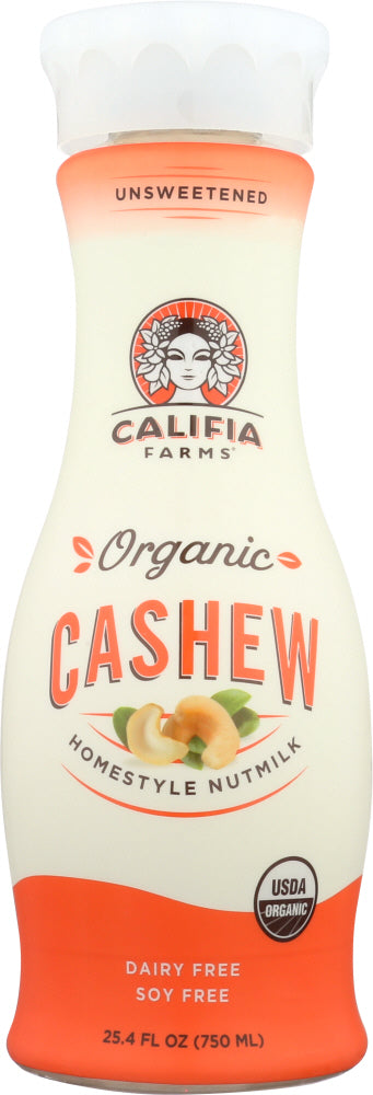 CALIFIA: Organic Cashew Homestyle Nutmilk, 25.40 oz - Vending Business Solutions
