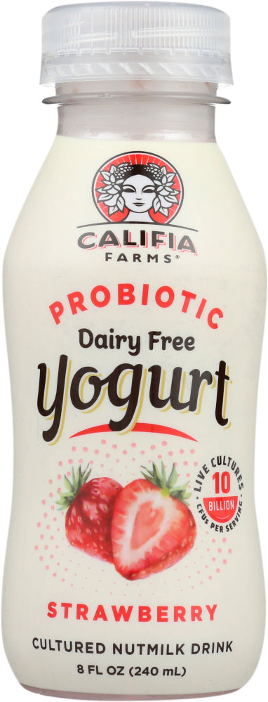CALIFIA: Probiotic Yogurt Drink Strawberry, 8 fl oz - Vending Business Solutions