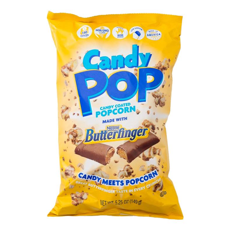 COOKIE POP POPCORN: Popcorn Butterfinger, 5.25 oz - Vending Business Solutions