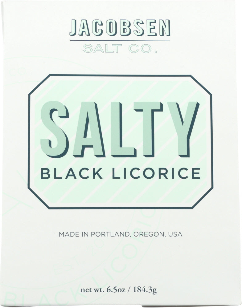 JACOBSEN SALT CO: Salty Black Licorice Candy, 6.5 oz - Vending Business Solutions